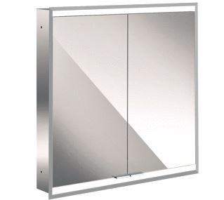 EMCO ASIS PRIME 2 SPIEGELKAST INBOUW MET 2 DEUREN MET LED VERLICHTING 60X73CM MET VERSPIEGELDE ACHTERWAND 