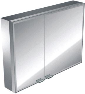 EMCO ASIS PRESTIGE SPIEGELKAST MET 2 DEUREN MET LED VERLICHTING RONDOM 88.7X63.7CM ZONDER RADIO 