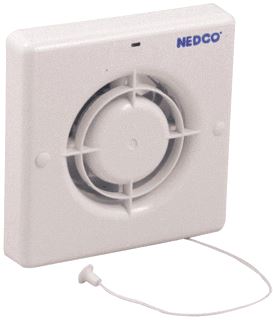 NEDCO BADKAMER/TOILETVENTILATOR CR 100 P