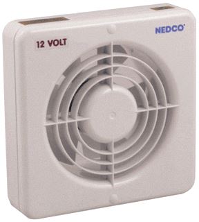 NEDCO CR 100LV BADKAMER/TOILETVENTILATOR 100MM 90 M3/H WIT KUNSTSTOF