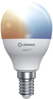 LEDVANCE SMART+ ZIGBEE LED-LAMP PEER E14 5W 470LM 2700-6500K 44MA STRALING 180GRADEN FROST DIMBAAR WIT IP20 DXL 40X78MM 