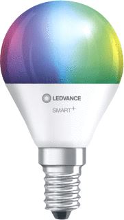 LEDVANCE SMART+ WIFI LED-LAMP PEER E14 5W 470LM 2700-6500K 45MA STRALING 180GRADEN FROST DIMBAAR RGBW IP20 DXL 46.5X89.5MM 