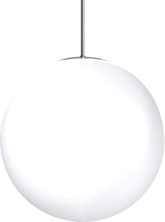 RZB PENDELARMATUUR BASIC BALL 600MM LAMPTYPE LED NIET UITW BEH WIT 