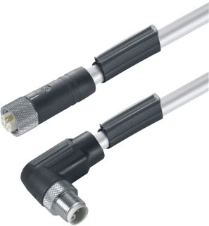 WEIDMULLER SENSOR/ACTORKABEL MET CONNECTOR 5 POLEN UITVOERING ELEKTRISCHE AANSLUITING M12 TYPE INSTEEKCONTACT VELDZIJDIG FEMALE/BUS POSITIE KABELTOEVOER VELDZIJDIG SCHUIN (HOEK) UITVOERING ELEKTRISCHE AANSLUITING M12 TY