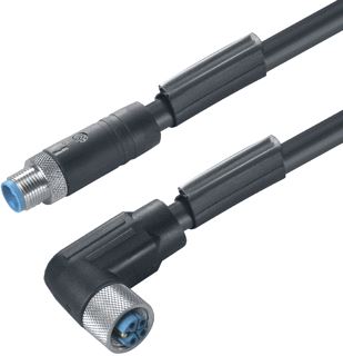 WEIDMULLER SENSOR/ACTORKABEL MET CONNECTOR 5 POLEN UITVOERING ELEKTRISCHE AANSLUITING M12 TYPE INSTEEKCONTACT VELDZIJDIG FEMALE/BUS POSITIE KABELTOEVOER VELDZIJDIG SCHUIN (HOEK) UITVOERING ELEKTRISCHE AANSLUITING M12 TY