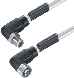 WEIDMULLER SENSOR/ACTORKABEL MET CONNECTOR 5 POLEN UITVOERING ELEKTRISCHE AANSLUITING M12 TYPE INSTEEKCONTACT VELDZIJDIG FEMALE/BUS POSITIE KABELTOEVOER VELDZIJDIG SCHUIN (HOEK) UITVOERING ELEKTRISCHE AANSLUITING M12 TY