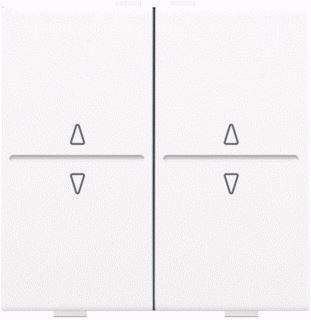 NIKO RF SYSTEM TWEEDELIGE DRUKKER KUNSTSTOF SYMBOOL PIJLEN SCHAKELAAR/DIMMER WIT GECOAT 