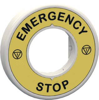 SCHNEIDER ELECTRIC VERLICHTE RING VOOR NOODSTOP LED ROOD 120V EMERGENCY STOP LOGO