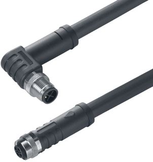 WEIDMULLER SENSOR/ACTORKABEL MET CONNECTOR 3 POLEN UITVOERING ELEKTRISCHE AANSLUITING M12 TYPE INSTEEKCONTACT VELDZIJDIG FEMALE/BUS POSITIE KABELTOEVOER VELDZIJDIG RECHT UITVOERING ELEKTRISCHE AANSLUITING M12 TYPE INSTE