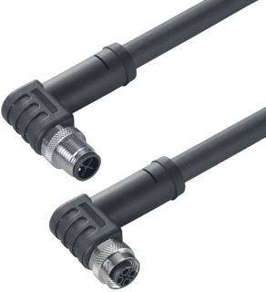 WEIDMULLER SENSOR/ACTORKABEL MET CONNECTOR 3 POLEN UITVOERING ELEKTRISCHE AANSLUITING M12 TYPE INSTEEKCONTACT VELDZIJDIG FEMALE/BUS POSITIE KABELTOEVOER VELDZIJDIG SCHUIN (HOEK) UITVOERING ELEKTRISCHE AANSLUITING M12 TY