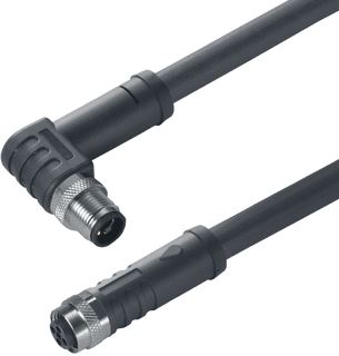 WEIDMULLER SENSOR/ACTORKABEL MET CONNECTOR 4 POLEN UITVOERING ELEKTRISCHE AANSLUITING M12 TYPE INSTEEKCONTACT VELDZIJDIG FEMALE/BUS POSITIE KABELTOEVOER VELDZIJDIG RECHT UITVOERING ELEKTRISCHE AANSLUITING M12 TYPE INSTE