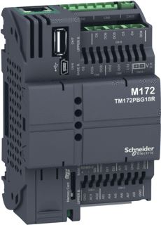 SCHNEIDER ELECTRIC MODICON M171/M172 PLC 24VAC 20-38VDC MODBUS 6X RELAIS 1X IE 2X RS-485 2X USB 8X ANALOOG 2X DIGITAAL 