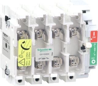 SCHNEIDER ELECTRIC BASISBLOK VOOR LASTSCHEIDER MET ZEKERINGEN GS1 4P 4 Z-DIN 400 A