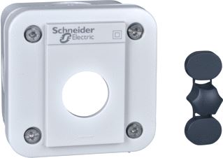 SCHNEIDER ELECTRIC EMPTY CONTROL STATION LIGHT GREY BASE AND COVER