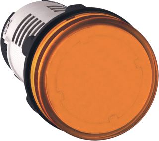 SCHNEIDER ELECTRIC MONOLITHIC PILOT LIGHT PLASTIC ORANGE 22 INTEGRAL LED 110...120 V AC