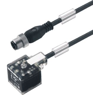 WEIDMULLER SENSOR/ACTORKABEL MET CONNECTOR 3 POLEN UITVOERING ELEKTRISCHE AANSLUITING OVERIG TYPE INSTEEKCONTACT VELDZIJDIG MALE/STIFT POSITIE KABELTOEVOER VELDZIJDIG RECHT UITVOERING ELEKTRISCHE AANSLUITING OVERIG TYPE