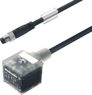 WEIDMULLER SENSOR/ACTORKABEL MET CONNECTOR 3 POLEN UITVOERING ELEKTRISCHE AANSLUITING M8 TYPE INSTEEKCONTACT VELDZIJDIG MALE/STIFT POSITIE KABELTOEVOER VELDZIJDIG RECHT UITVOERING ELEKTRISCHE AANSLUITING M8 TYPE INSTEEK