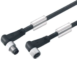 WEIDMULLER SENSOR/ACTORKABEL MET CONNECTOR 3 POLEN UITVOERING ELEKTRISCHE AANSLUITING M8 TYPE INSTEEKCONTACT VELDZIJDIG FEMALE/BUS POSITIE KABELTOEVOER VELDZIJDIG SCHUIN (HOEK) UITVOERING ELEKTRISCHE AANSLUITING M8 TYPE