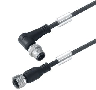 WEIDMULLER SENSOR/ACTORKABEL MET CONNECTOR 3 POLEN UITVOERING ELEKTRISCHE AANSLUITING M12 TYPE INSTEEKCONTACT VELDZIJDIG FEMALE/BUS POSITIE KABELTOEVOER VELDZIJDIG RECHT UITVOERING ELEKTRISCHE AANSLUITING M12 TYPE INSTE