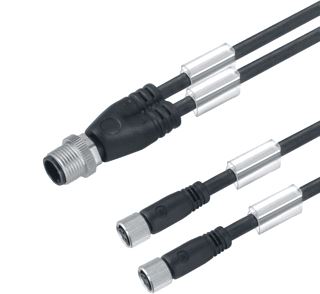 WEIDMULLER SENSOR/ACTORKABEL MET CONNECTOR 3 POLEN UITVOERING ELEKTRISCHE AANSLUITING M12 TYPE INSTEEKCONTACT VELDZIJDIG FEMALE/BUS POSITIE KABELTOEVOER VELDZIJDIG RECHT UITVOERING ELEKTRISCHE AANSLUITING M12 TYPE INSTE