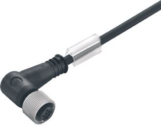 WEIDMULLER SENSOR/ACTORKABEL 5-POLIG 4A 125V VRIJ KABELUITEINDE FEMALE M12 FEMALE HALOGEENVRIJ IP65 3 METER ZWART 