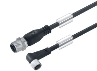 WEIDMULLER SENSOR/ACTORKABEL MET CONNECTOR 3 POLEN UITVOERING ELEKTRISCHE AANSLUITING M12 TYPE INSTEEKCONTACT VELDZIJDIG FEMALE/BUS POSITIE KABELTOEVOER VELDZIJDIG SCHUIN (HOEK) UITVOERING ELEKTRISCHE AANSLUITING M12 TY