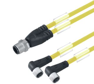 WEIDMULLER SENSOR/ACTORKABEL MET CONNECTOR 3 POLEN UITVOERING ELEKTRISCHE AANSLUITING M8 TYPE INSTEEKCONTACT VELDZIJDIG MALE/STIFT POSITIE KABELTOEVOER VELDZIJDIG RECHT UITVOERING ELEKTRISCHE AANSLUITING M12 TYPE INSTEE