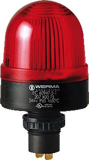 WERMA LED PERMANENT EM 24VAC/DC ROOD 