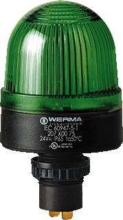 WERMA LED PERMANENT EM 24VAC/DC GROEN 