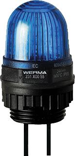 WERMA LED PERMANENT EM 230VAC BLAUW 