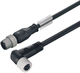 WEIDMULLER SENSOR/ACTORKABEL MET CONNECTOR 3 POLEN UITVOERING ELEKTRISCHE AANSLUITING M12 TYPE INSTEEKCONTACT VELDZIJDIG FEMALE/BUS POSITIE KABELTOEVOER VELDZIJDIG SCHUIN (HOEK) UITVOERING ELEKTRISCHE AANSLUITING M12 TY