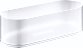 GROHE SELECTION KORF ZONDER HOUDER / ZEEPSCHAAL 200MM GLAS (VOOR GEBRUIK MET HANDDOEKRING (41 035)) 