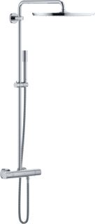 GROHE RAINSHOWER COSMOPOLITAN DOUCHESYSTEEM MET DOUCHEKRAAN THERMOSTATISCH MET HOOFDDOUCHE 40CM HOH=15CM EN SENA HANDDOUCHE CHROOM 