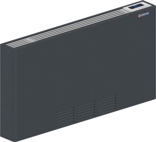 DRL LUCCA VNT 2000 WANDCONVECTOR H=588 MM L=694 MM AANSLUITING LINKS SPARKLING GREY 1553 WATT 