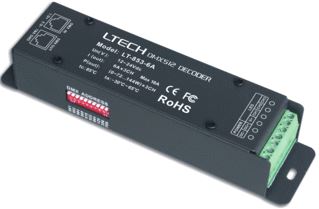 LTECH LED DECODER DMX 3X6A LT-853-6A 