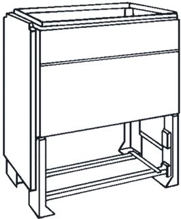 ABB SOKKEL VOOR KAST/LESSENAAR PEDESTAL EH/GD 033 233 SOKKEL