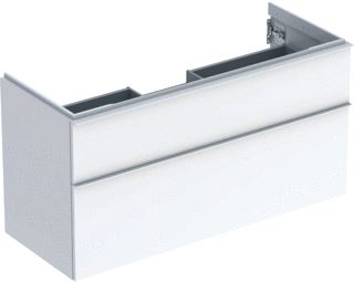 GEBERIT ICON WASTAFELONDERKAST WAND 2X LADEN HXBXD 615X1184X476MM WIT/WIT 