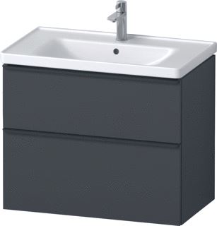 DURAVIT D-NEO MEUBELSET MET WASTAFELONDERBOUWKAST MET 2 LADEN MET SOFTCLOSE 80X20X48CM INCL. WASTAFEL GRAFIET MAT