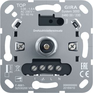 GIRA SYSTEM 3000 TOERENTALREGELAAR-BASISELEMENT 