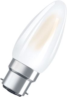 OSRAM LED-LAMP KAARS B22D 4W 470LM 32MA STRALING 300° FROST WIT IP20 DXL 35X91MM