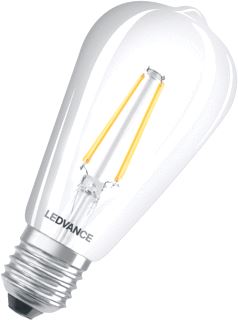 LEDVANCE LED-LAMP E27 5.5W 806LM 45MA STRALING 300GRADEN HELDER DIMBAAR WIT IP20 DXL 64X143MM 