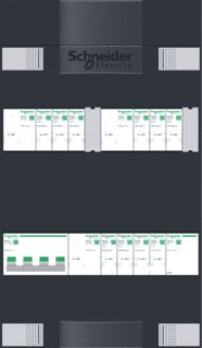 SCHNEIDER ELECTRIC 8-GROEPENKAST 3-FASCHNEIDER ELECTRIC HOOFDSCHAKELAAR MET 3 AARDLEKSCHAKELAARS (3/3/2) MET FORNUISGROEP EN BELTRAFO