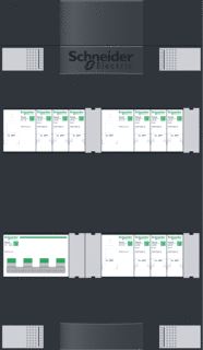 SCHNEIDER ELECTRIC 9-GROEPENKAST 3-FASCHNEIDER ELECTRIC HOOFDSCHAKELAAR MET 3 AARDLEKSCHAKELAARS (3/3/3)