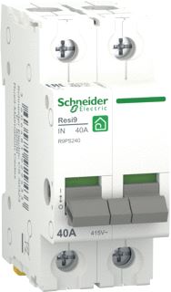 SCHNEIDER ELECTRIC RESI9 HOOFDSCHAKELAAR 2P 40A 6000A