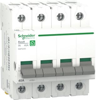 SCHNEIDER ELECTRIC RESI9 HOOFDSCHAKELAAR 4P 40A 6000A