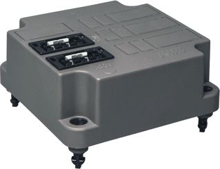 ABB DEKSEL 3640 MET WINSTA CONNECTOR 2X3-P + AANSLUITDRADEN GERECYCLED KUNSTSTOF