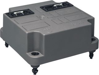 ABB DEKSEL 3640 MET WINSTA CONNECTOR 1X(3+4) POLIG + AANSLUITDRADEN GERECYCLED KUNSTSTOF