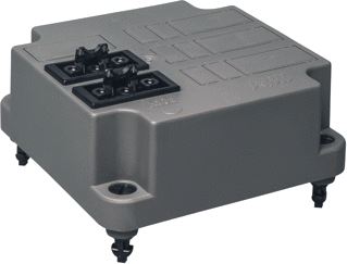 ABB DEKSEL 3640 MET ADELS CONNECTOR 2X3-P + AANSLUITDRADEN GERECYCLED KUNSTSTOF