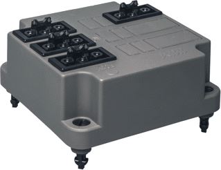 ABB DEKSEL 3640 MET ADELS CONNECTOR 4X3-P + AANSLUITDRADEN GERECYCLED KUNSTSTOF