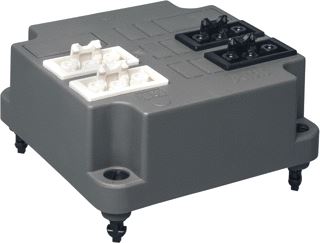 ABB DEKSEL 3640 MET ADELS CONNECTOR 2X(2X3-P) + AANSLUITDRADEN GERECYCLED KUNSTSTOF